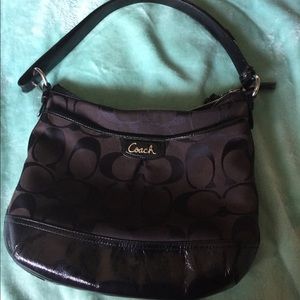 Coach Purse Black Signature C